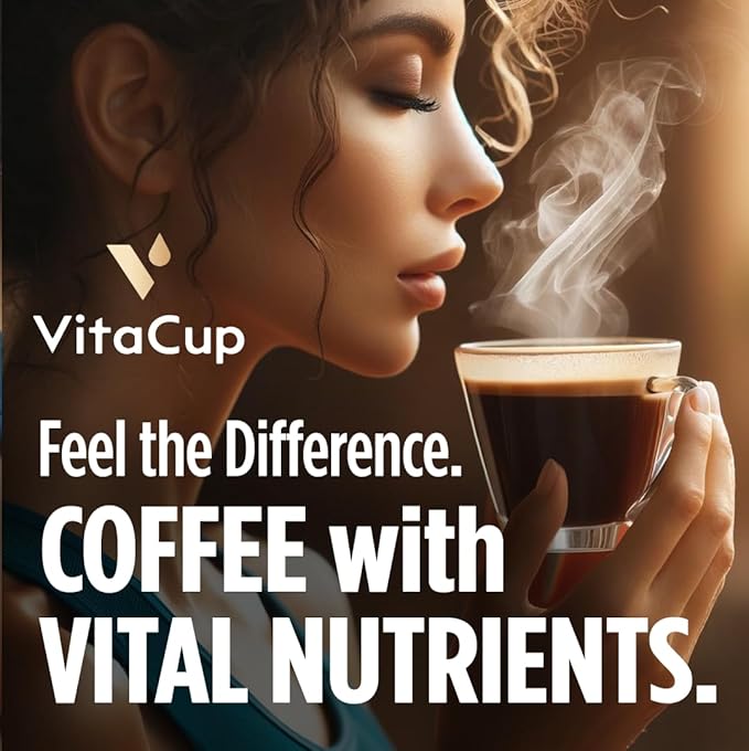 VitaCup Mineral Coffee Pods with Trace Minerals, Hydrate, Replenish & Restore, w/Sea Minerals