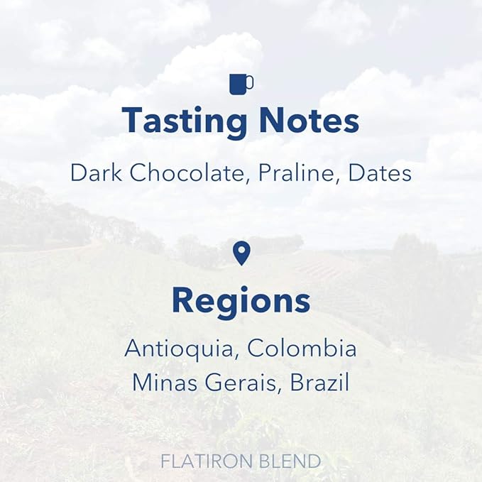PARTNERS COFFEE ROASTERS - Whole Bean Coffee (Flatiron - Espresso, Medium-Dark Roast) 12oz