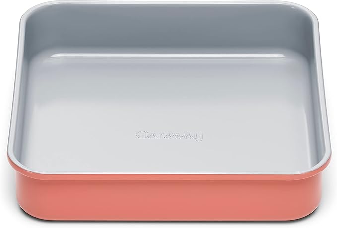 Caraway Non-Stick Ceramic 9??Square Pan - Naturally Slick Ceramic Coating - Non-Toxic, PTFE & PFOA