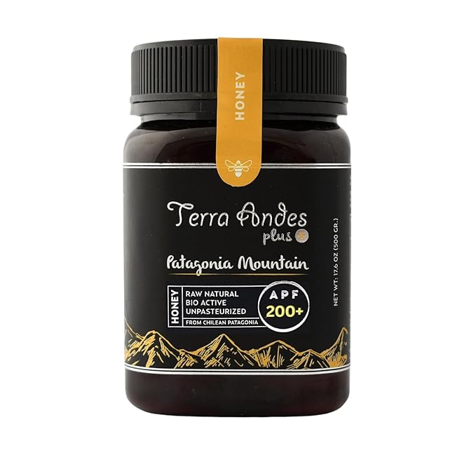 Patagonia Mountain Honey APF 100+ by TERRA ANDES PLUS | Raw natural organic honey. Highest