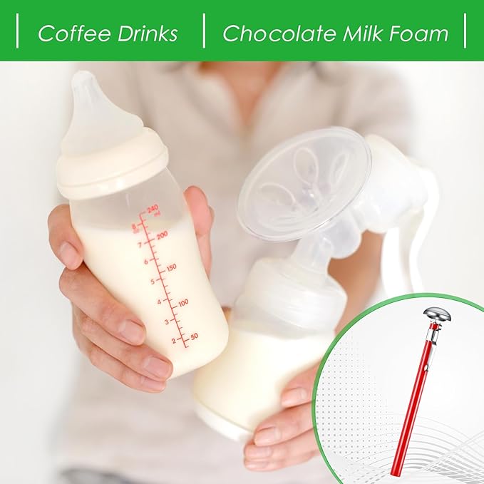 Xuhal 1 Pcs Stainless Steel Kitchen Thermometer with 5 Inch Long Stem 1 Inch Dial Thermometer Milk