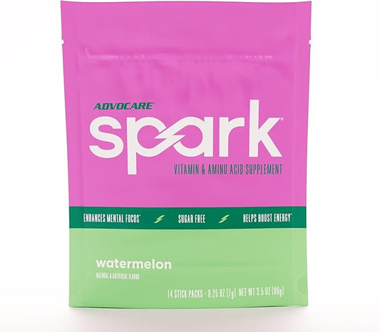 AdvoCare Spark Vitamin & Amino Acid Supplement - Focus & Energy Drink Powder Mix with Vitamin A