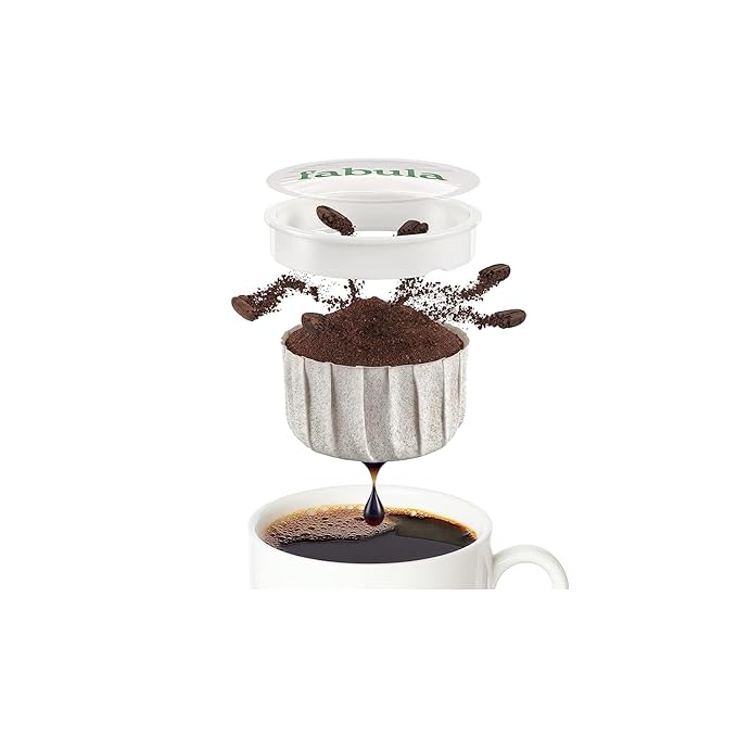 Fabula Coffee Pods Decaf Dark Roast - Low Acid - Single Origin - Mold Free - Non-GMO - Fair Trade