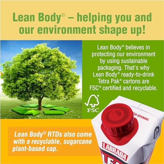 Lean Body Ready-to-Drink Protein Shake, 40g Protein, Whey Blend, 0 Sugar, Gluten Free, 22 Vitamins