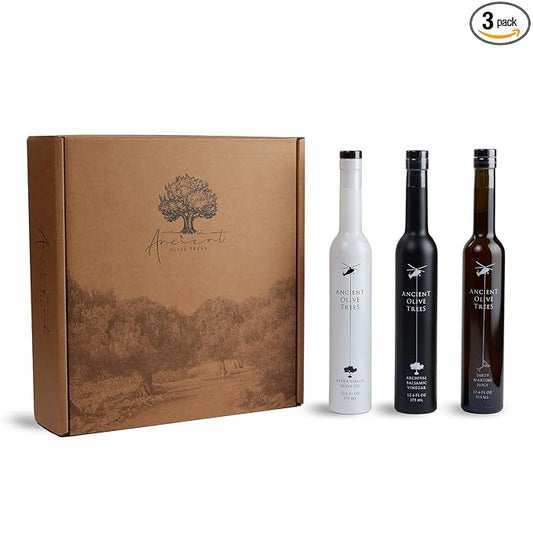 ANCIENT OLIVE TREES - Balsamic Vinegar with Extra Virgin California Olive Oil and Dirty Martini