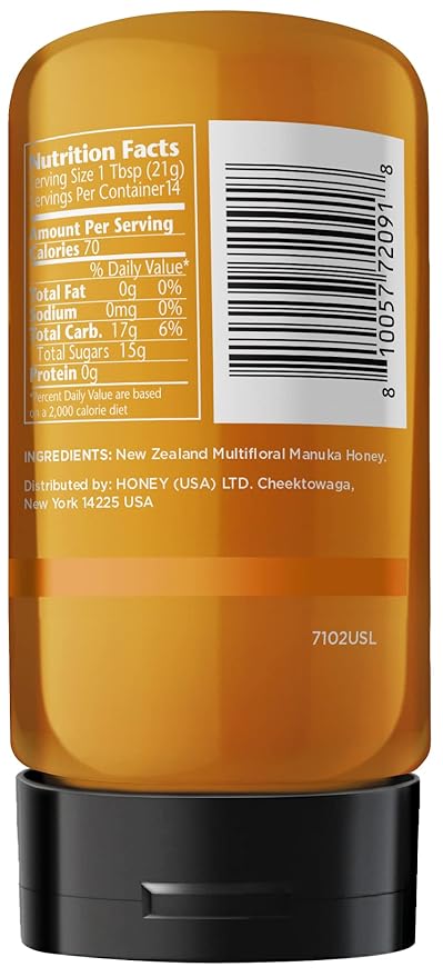MANUKA DOCTOR - MGO 80+ SQUEEZY Manuka Honey Multifloral, 100% Pure New Zealand Honey. Certified.