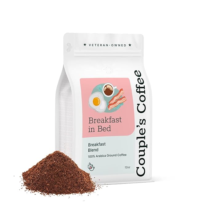 Couple?™s Coffee Ground Coffee | Gives Back to Military Families | Breakfast in Bed | Breakfast