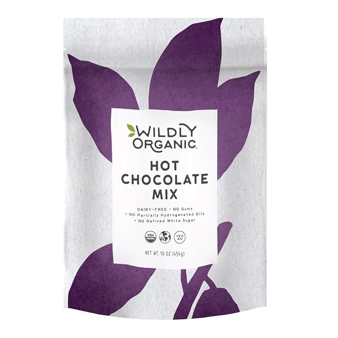 Wildly Organic Hot Chocolate Mix - 16 Oz, 1 lb Bag - Organic, Vegan, Raw Cacao, Fair Trade