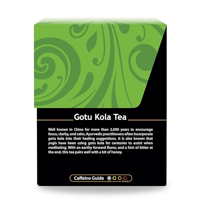 Buddha Teas - Organic Gotu Kola Tea - Herbal Tea - For Health & Wellbeing - With Antioxidants &