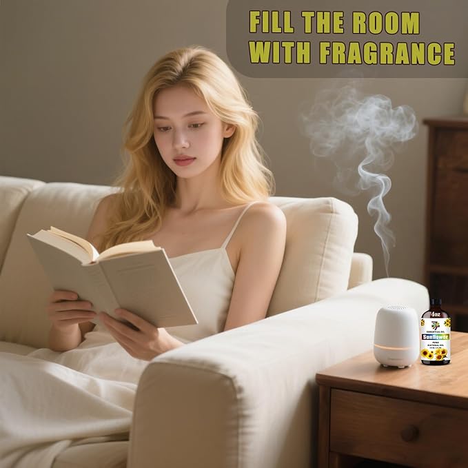 Sunflower Essential Oil (4 oz/120 ml) ??Sunflower Oils for Aromatherapy, diffusers, humidifiers