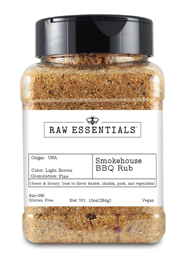 Raw Essentials Smokehouse BBQ Rub ??Sweet and Savory ??Use to Season Brisket, Chicken, Pork, and