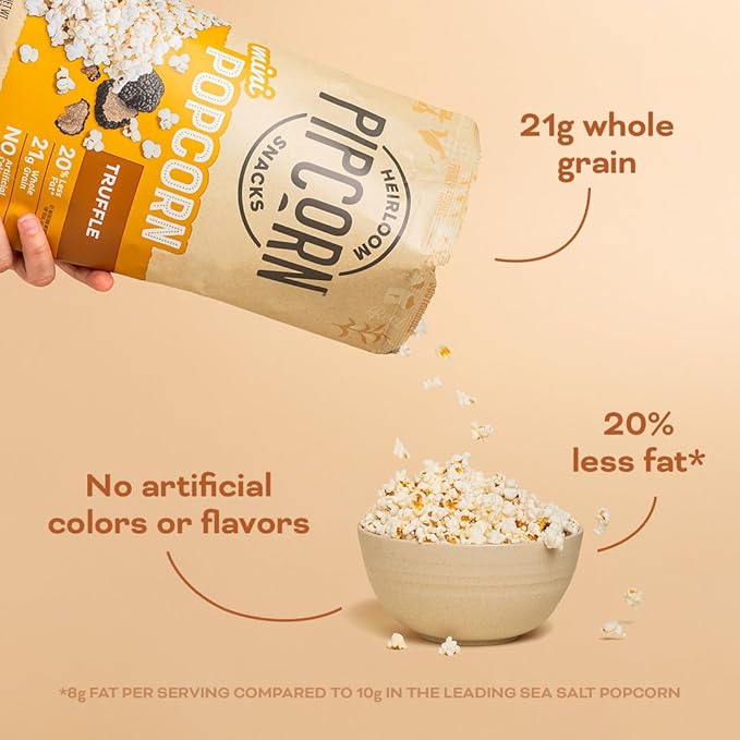 Heirloom Snack Variety Pack by Pipcorn - 1oz 24pk - with Cheese Balls and Mini Popcorn, Healthy