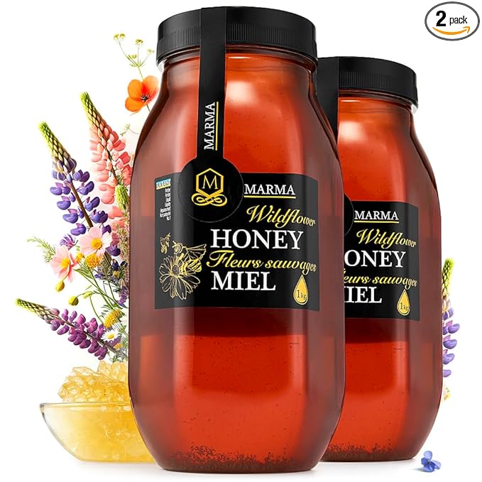 HONIGMA® Marma Wildflower Honey | Authentic Raw Honey from Ukraine | 100% Pure & Unpasteurized |