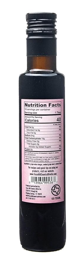 Raspberry Balsamic Vinegar - Gourmet Barrel Aged Infused Balsamic Vinegar - Great for Dressing