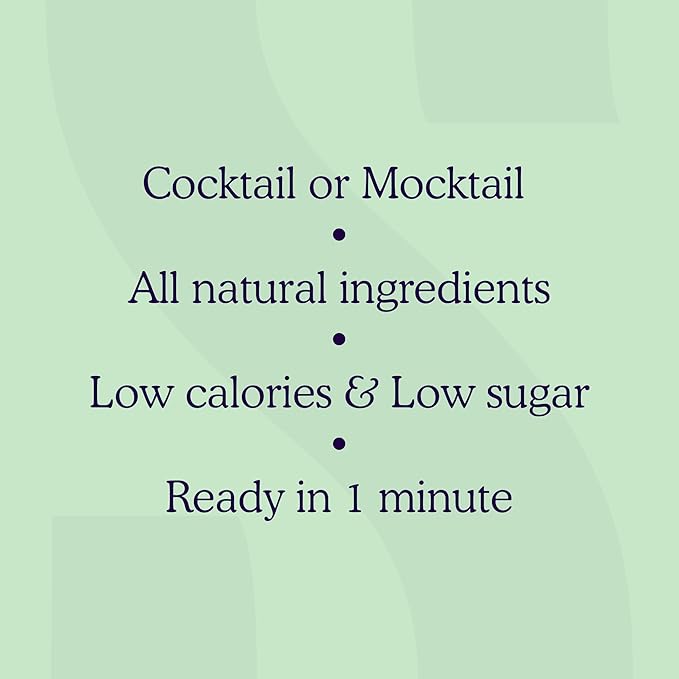 SAYSO Skinny Margarita Cocktail Sticks | Craft Cocktail or Mocktail in 1 Min, Just Add Water +