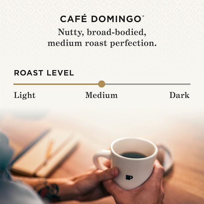 Peet's Coffee, Medium Roast Keurig K-Cup Pods - Café Domingo 88 Count (4 Boxes of 22 K-Cup Pods)
