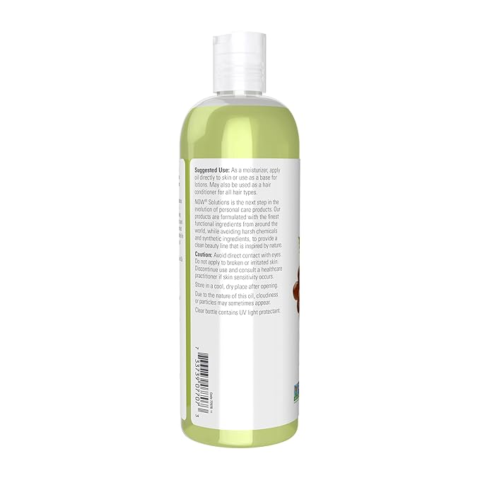NOW Foods Solutions, Grapeseed Oil, Skin Care for Sensitive Skin, Light Silky Moisturizer for All