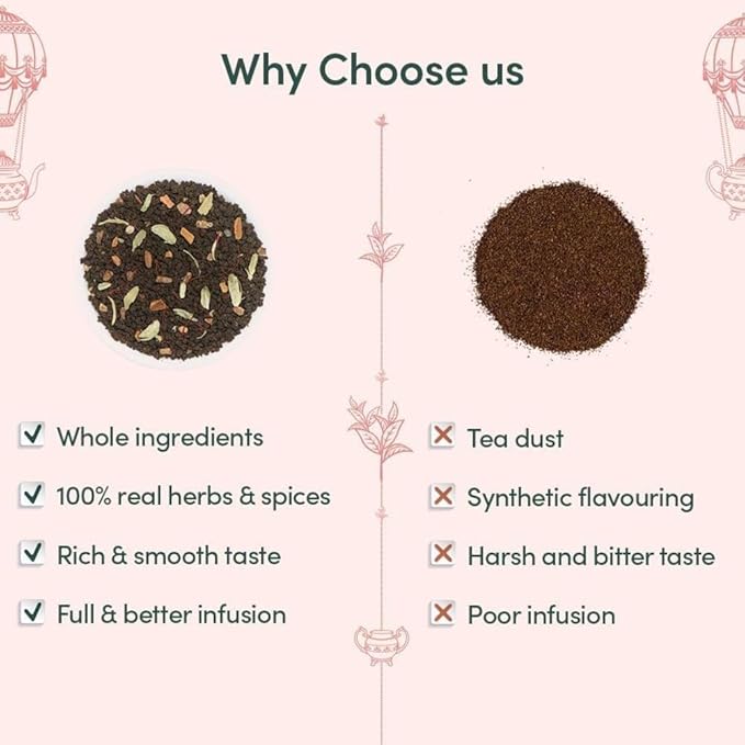 VAHDAM, Oprah's Favorite Tea Gift Sets | 3 Premium Chai Teas in Golden Tin Caddy Gift Box | Exotic