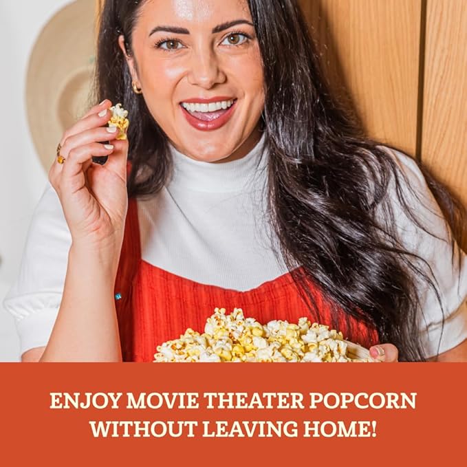 Franklin?셲 Gourmet Popcorn 28oz Tub Classic Popcorn Kernels for Popping - Made in USA, Non-GMO &