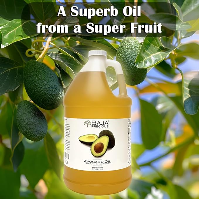 Baja Precious - Avocado Oil 100% Pure, 1 Gallon Jug, Food Grade Perfect for High Heat Cooking
