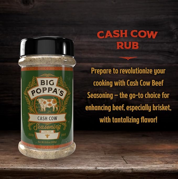 Big Poppa's Cash Cow Seasoning – Unleash the Flavor of Your Beef Recipes with our Mouth-Watering