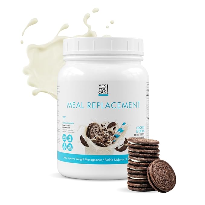 Yes You Can! Complete Meal Replacement - 15 Servings, 20g of Protein, 0g Added Sugars, 21 Vitamins