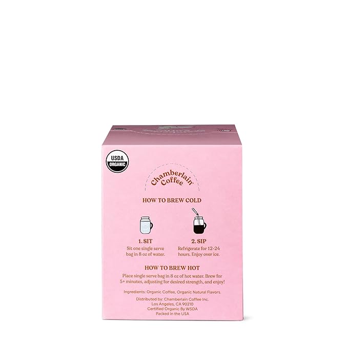 Chamberlain Coffee Fluffy Lamb Vanilla Cold Brew Singles with Notes of Vanilla & Roasted Nuts - 10