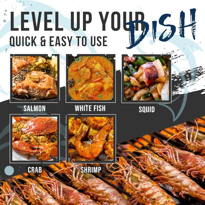 Lane's Under Da Sea Gift Set, All-Natural 4 Rubs Gift Set of Blackened Seasoning, Honey Sriracha