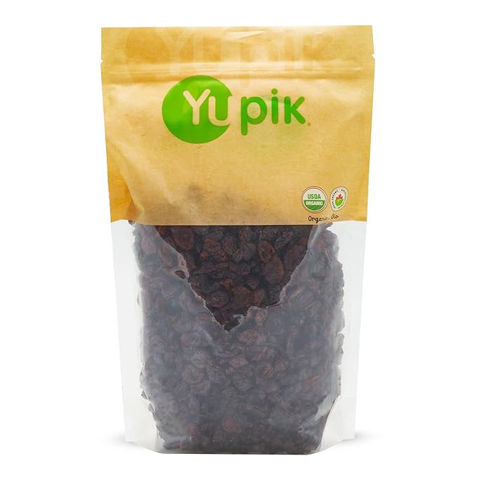 Yupik Organic Cranberries, Apple Juice Infused, 2.2 lb, Non-GMO, Gluten-Free, Vegan, Kosher, Dried