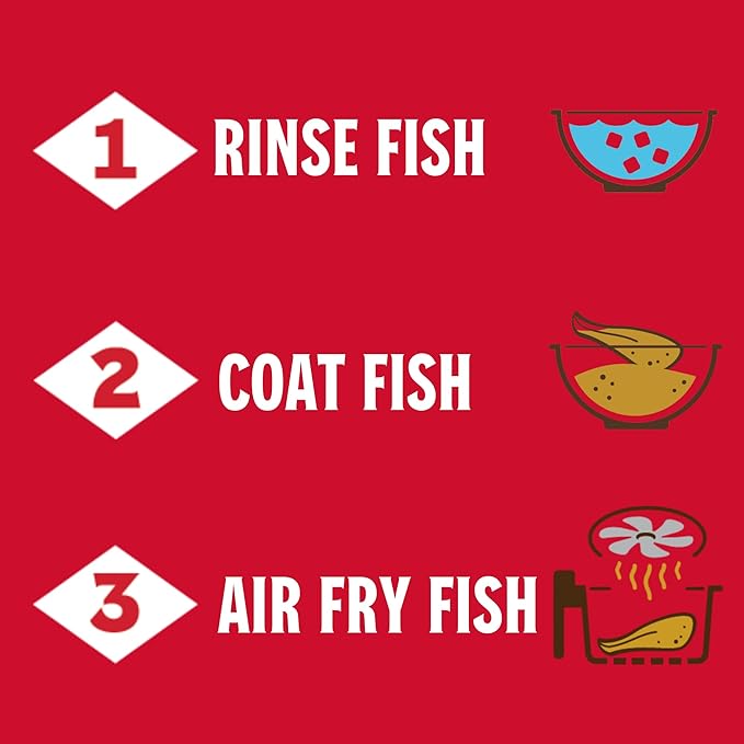 Louisiana Fish Fry, Air Fry Fish Coating Mix, 5 oz (Pack of 6)