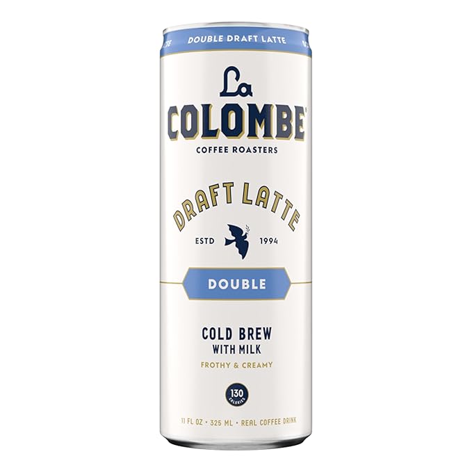 La Colombe Coffee, Double Draft Latte, 11 fl oz Cans (Pack of 12), Coffeehouse Quality Cold Brew