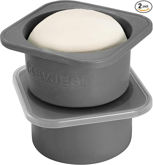 1000ml PLUS Pizza Sourdough Proofing Containers with Air-tight Lids for DIY family Artisan
