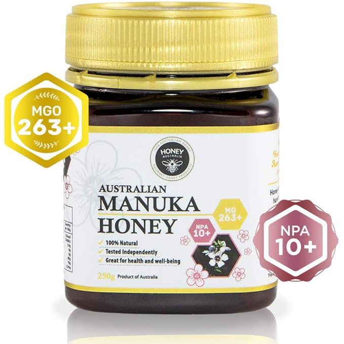 Honey Australia Manuka Honey MGO 263+ | 8.8 oz | Raw, Organic, Pure Honey for Daily Wellness &