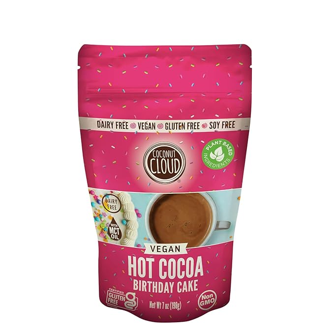 Coconut Cloud Vegan Hot Cocoa, Birthday Cake, 7 oz (198 g)