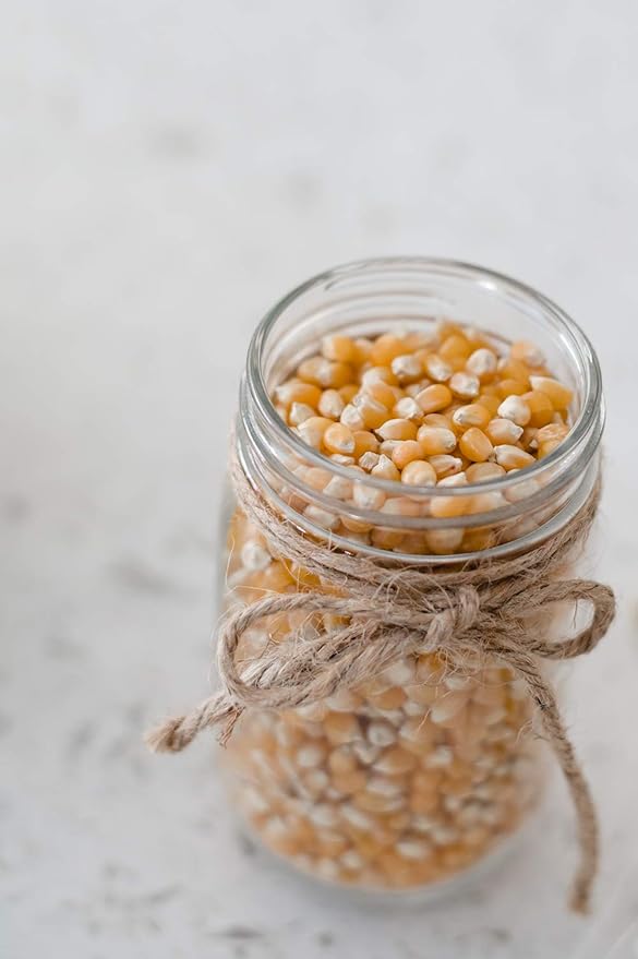 Amish Country Popcorn | 2 Lb Baby Yellow & 2 Lb Medium Yellow Kernels | Old Fashioned, Non-GMO and