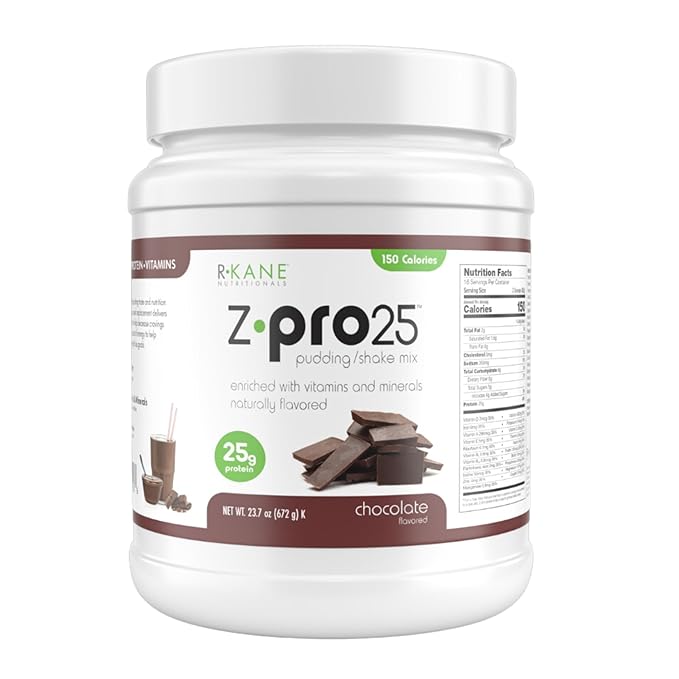 Z-Pro25 Protein Powder, 23.7 oz ??25g Casein & Whey Blend ??Low-Carb, High-Protein Meal Replacement
