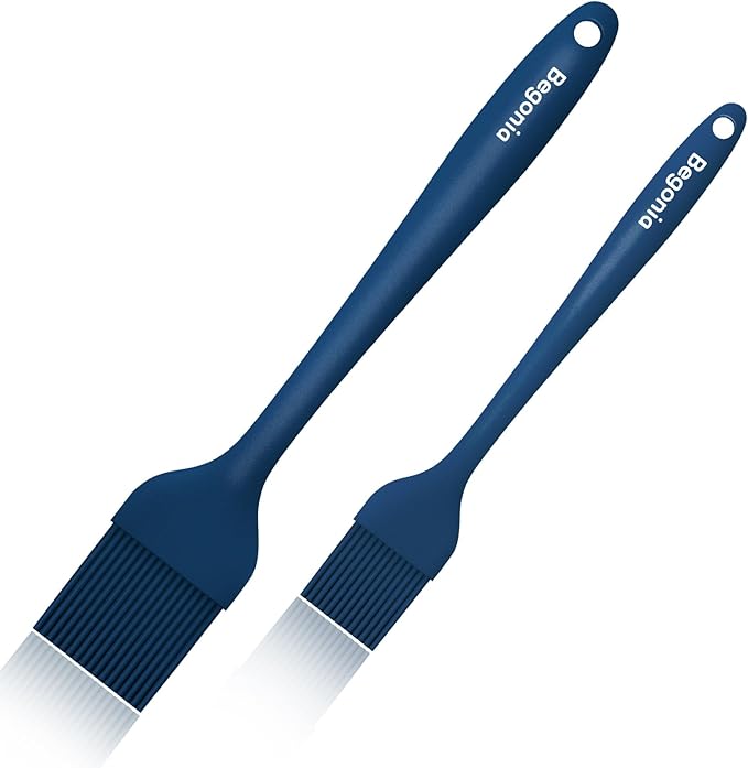 Pastry Brush-Begonia Silicone Basting Brush for Cooking,2pcs 10+8 in Heat Resistant Food Brushes