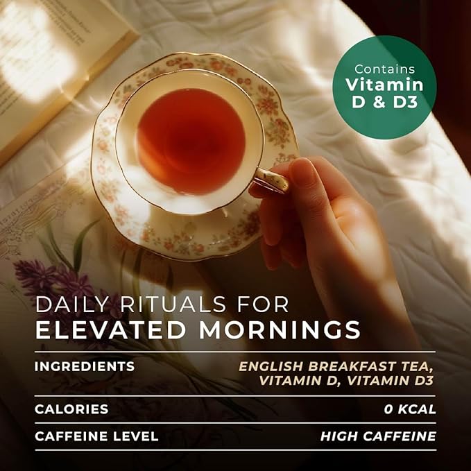 Gya Tea Co English Breakfast Tea Gift Set (16 ct) - High Caffeine Wellness Tea Pod Rich in Vitamin