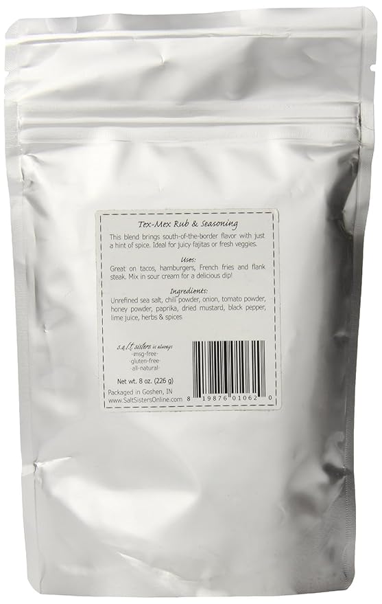 s.a.l.t. sisters Taco Tex-Mex Rub & Seasoning | All-Natural, Gluten Free, MSG Free, Non-GMO | Dry &