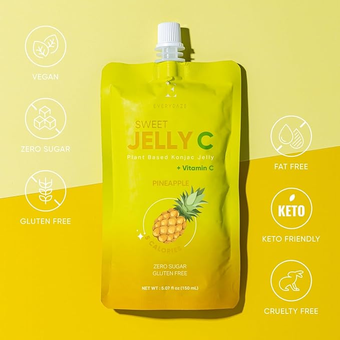 EVERYDAZE Sweet Jelly C Konjac Jelly | Vegan, Gluten Free, Sugar Free, Low Calorie | Healthy