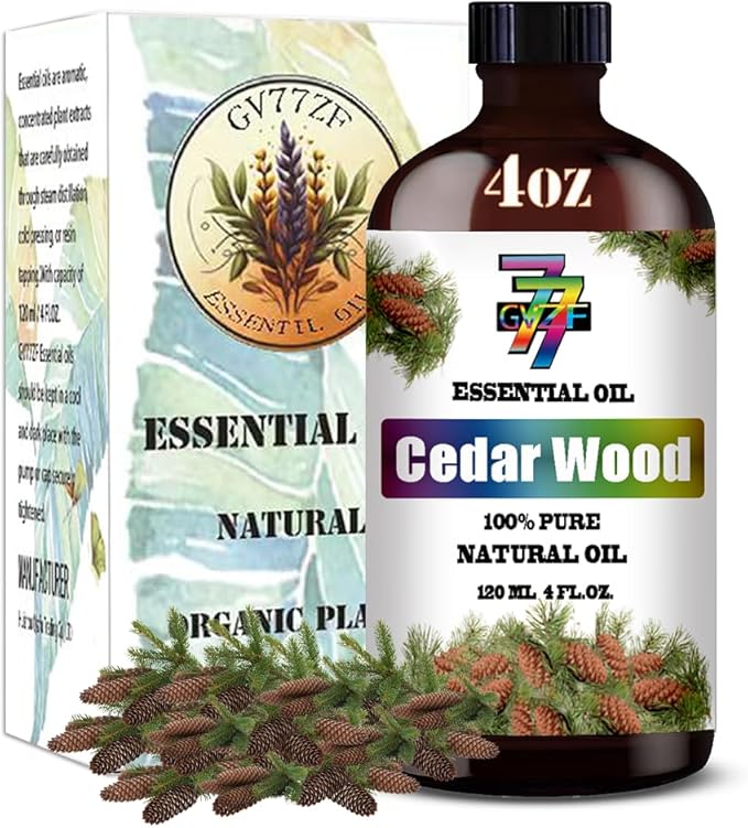 Cedar Wood Essential Oil (4 oz/120 ml) ??Cedar Wood Oils for Aromatherapy, diffusers, humidifiers