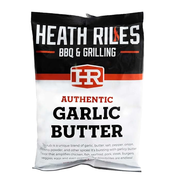 Heath Riles BBQ Rub - Garlic Butter Seasoning, Champion Pitmaster Recipe, Legendary Rubs For