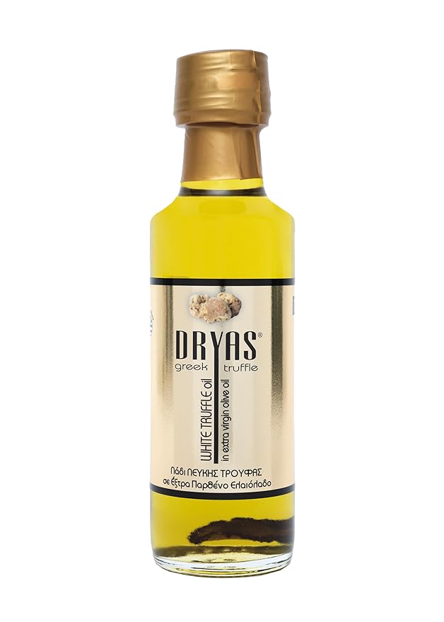 Dryas White Truffle Oil | Made from Wild Greek Truffles and Greek Extra Virgin Olive Oil |