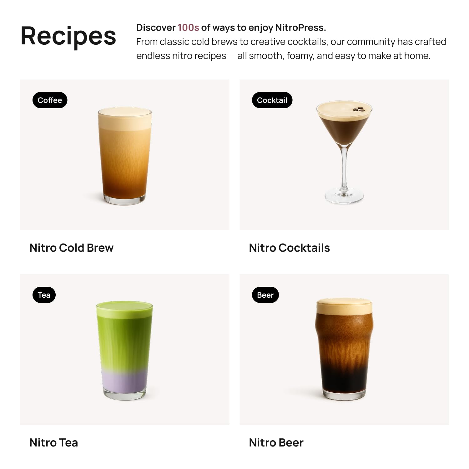 Original NitroPress - Nitro Cold Brew Coffee Maker | Portable Nitrogen Infuser for Smooth Nitro