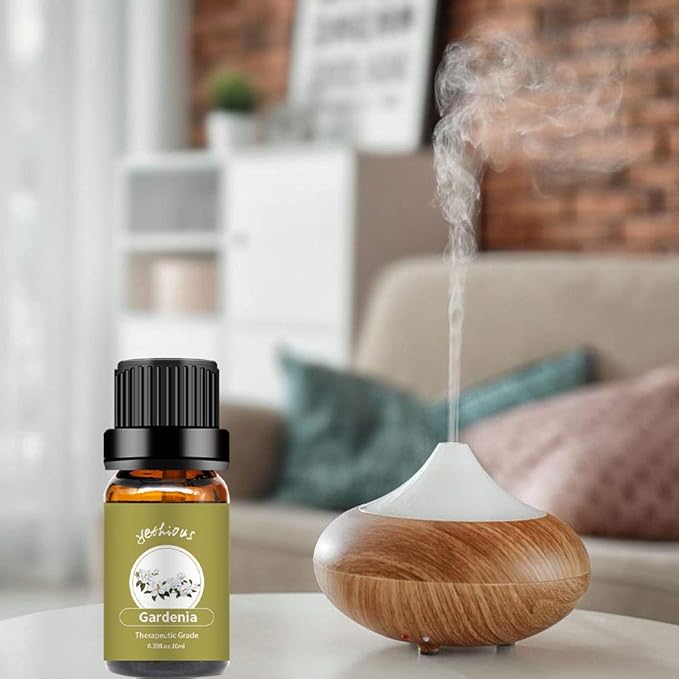 yethious Gardenia Essential Oil, 100% Pure Organic Gardenia Aromatherapy Oil for Diffuser