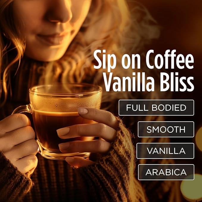 VitaCup Genius Vanilla Keto Coffee Pods w/MCT Oil, Turmeric, B Vitamins, & D3 for Energy & Focus in