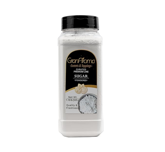 GranAroma Powdered Sugar, Fine Powder, Baking & Frosting, Confectioner's Sugar (1.18 Pound)