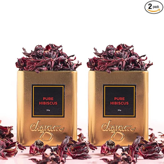 CHAYAM Hibiscus Flower Tea 30+Cups/2.1oz | Pure Dried Hibiscus Flowers Loose Leaf Tea | 100% Herbal