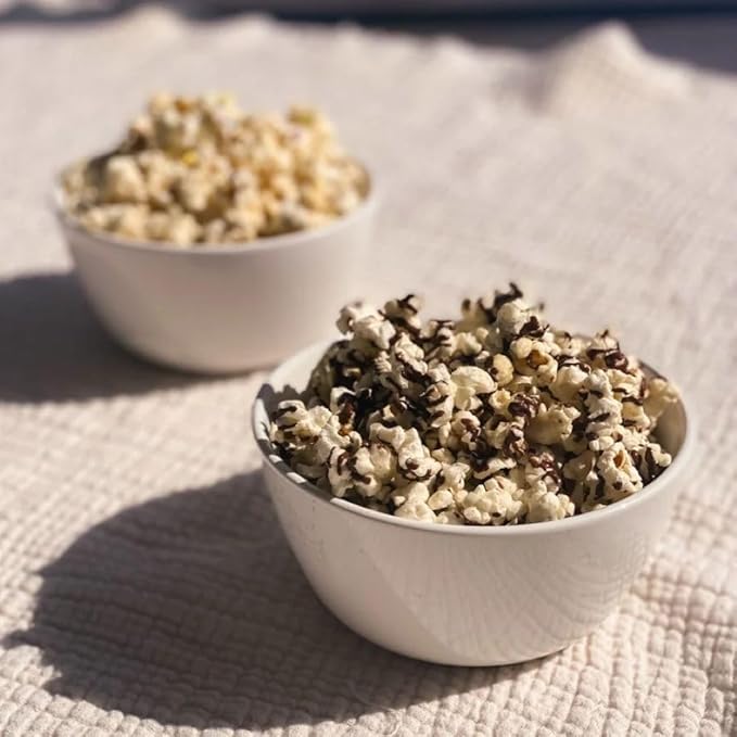 Safe + Fair Food Company Plant-Based Gourmet Chocolate Flavored Popcorn - Dark Chocolaty Drizzled