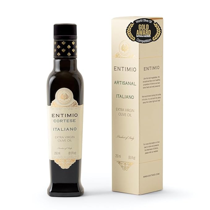 Entimio Cortese +700 mg/kg Polyphenol Rich Organic Extra Virgin Olive Oil, New 2024-2025 Early